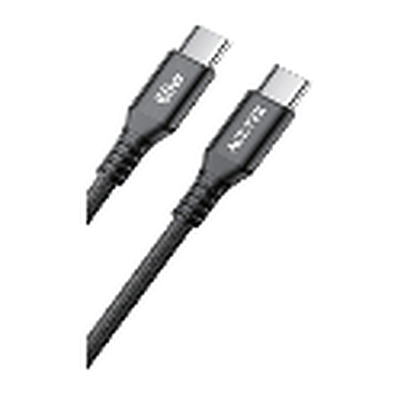ACE-TEK USB-C to USB-C PD Braided Cable 1m – Black