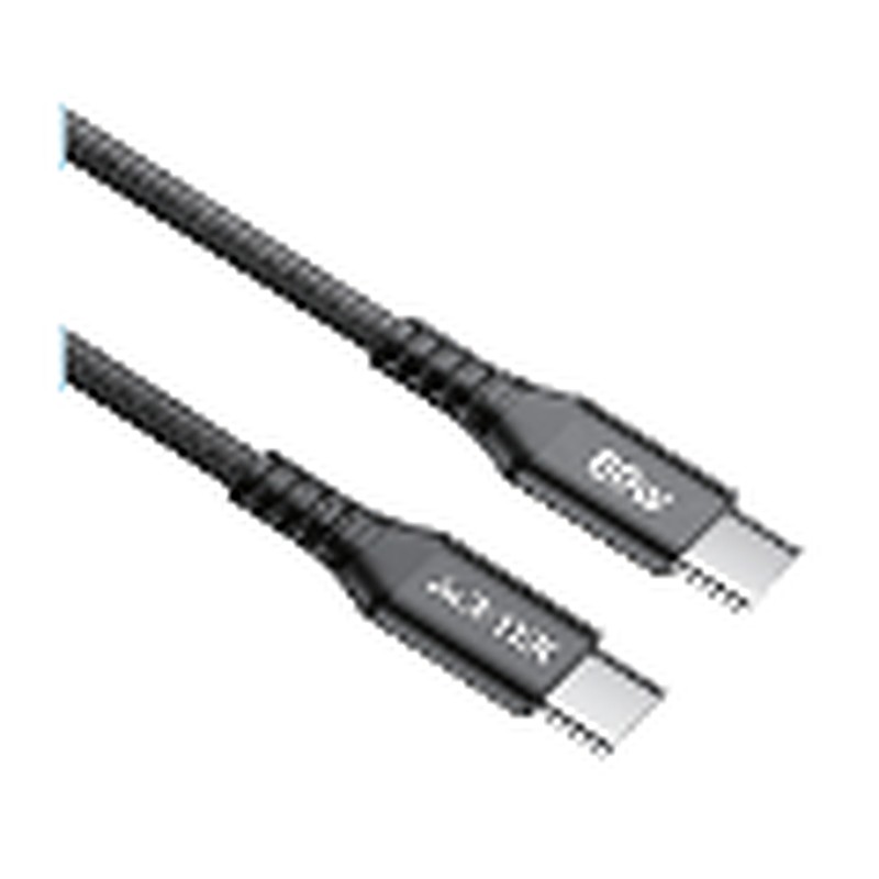 ACE-TEK USB-C to USB-C PD Braided Cable 2m – Black