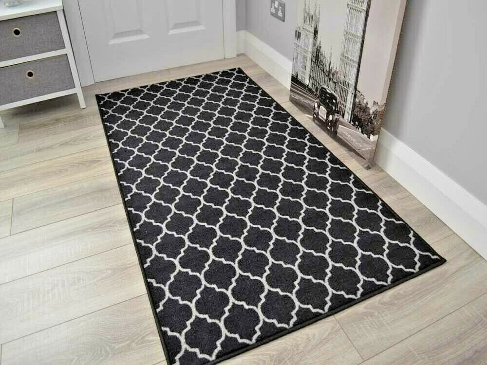 Black Trellis (Shaggy Rugs)