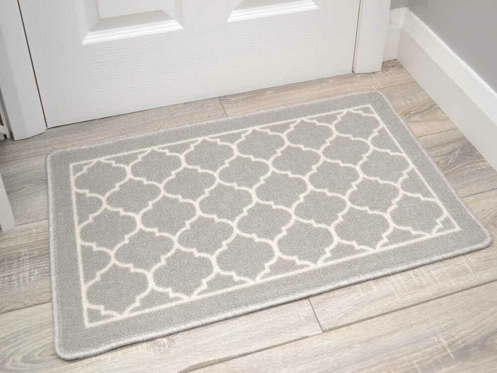 Riviera New Trellis Silver (Kitchen Rugs)