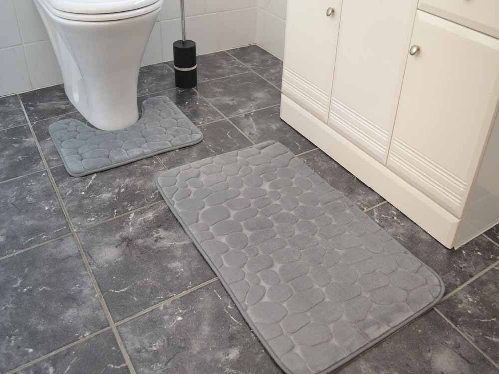 Silver Pebble Bathroom Set