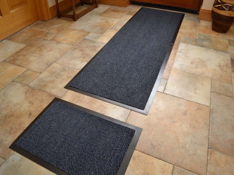 Blue Barrier Mat And Doormat Set (Door Mats - M0010)