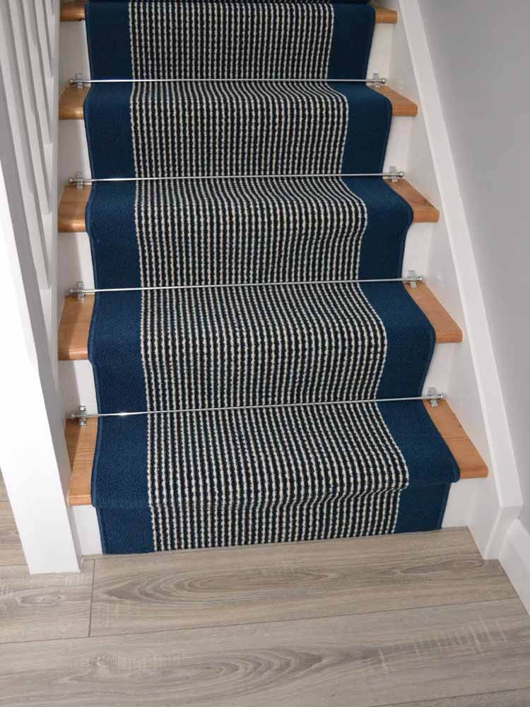 Paris Stripe Blue Cut To Length`