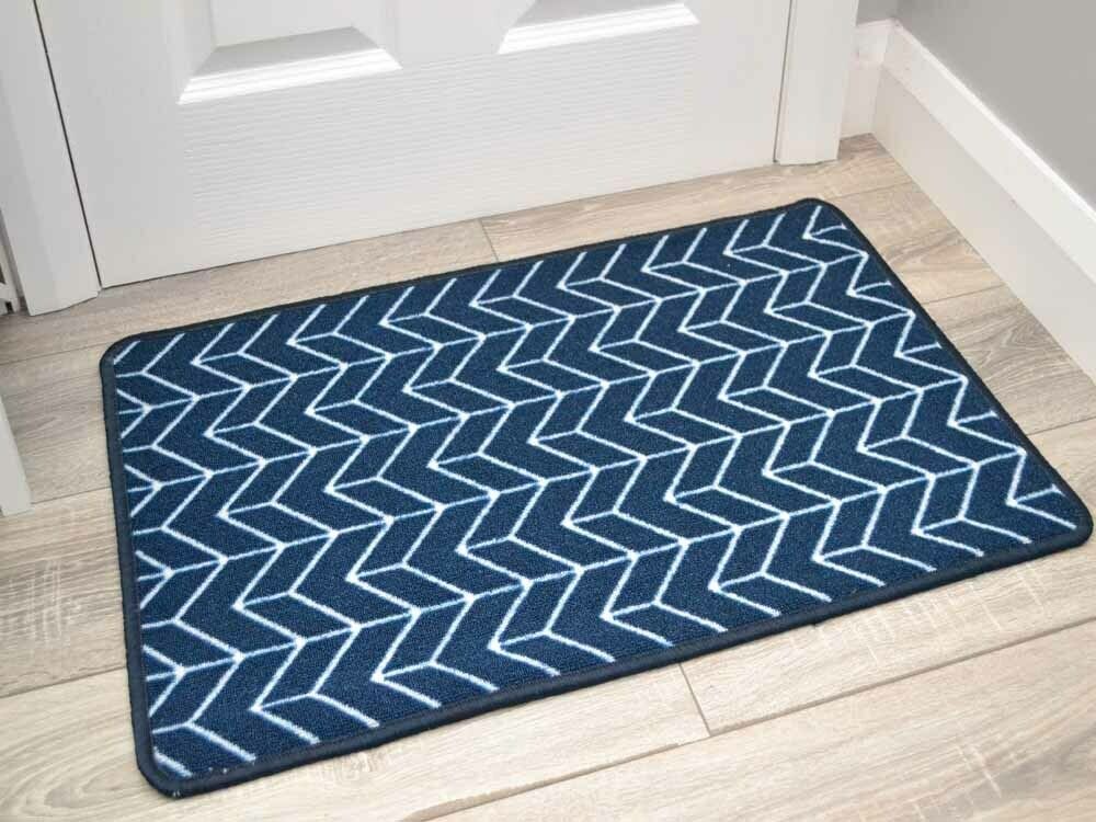 Riviera Herringbone Blue (Door Mats)