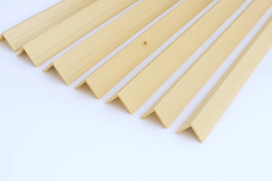 Pine Wood Corner Angle Trim 90° x 1 M & 2.4 M Length Internal External Edge Moulding (Wooden Moulding & Profiles)