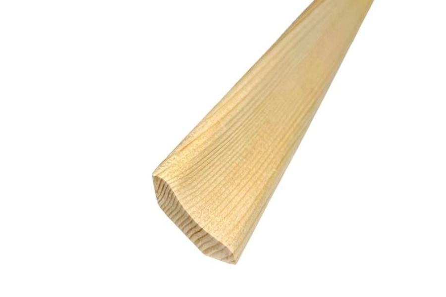 Pine Wood Scotia Beading 25x25 MM & 30x30 MM x 1 M & 2.4 M Length Smooth & Grooved Trim Moulding Strip (Wooden Moulding & Profiles)