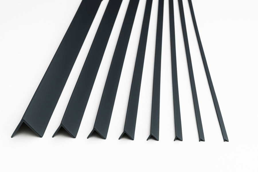 PVC Corner Angle Trim 90° Plastic Equal & Unequal Edge Protector (1m & 2.48m Length)