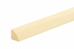 Pine Wood Quadrant Trim 10 MM 12 MM 20 MM x 1 M & 2.4 M Length Natural Moulding Decorative Flooring Edge Beading Strip (Quadrant Trims)