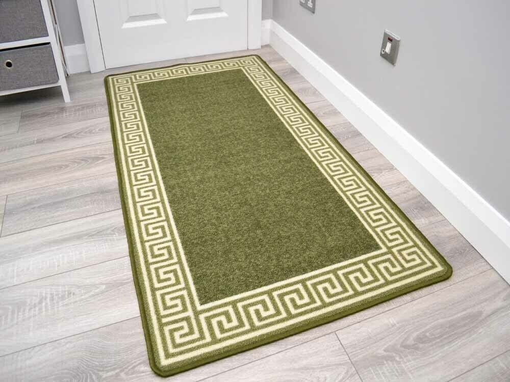 Milano Green Greek Key