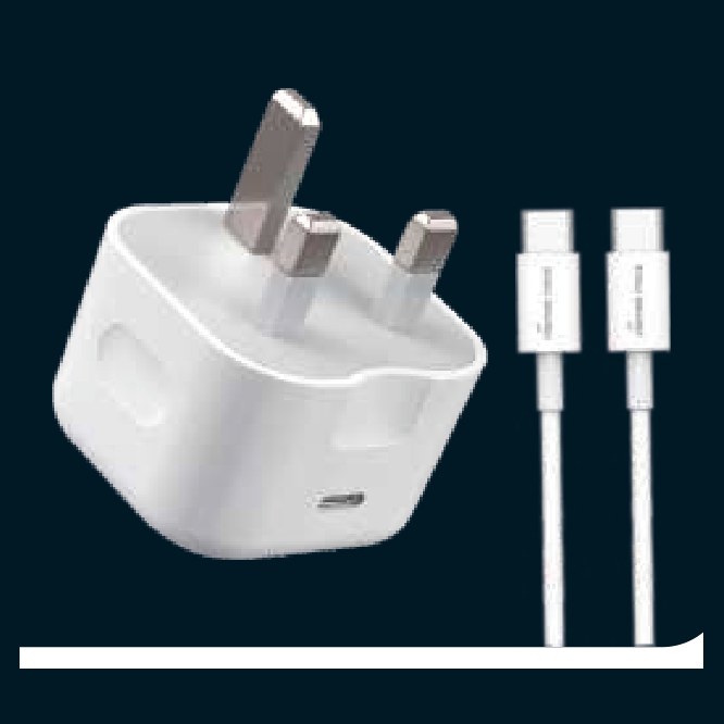 Panther Force 20W Travel Adapter + USB-C to USB-C Cable