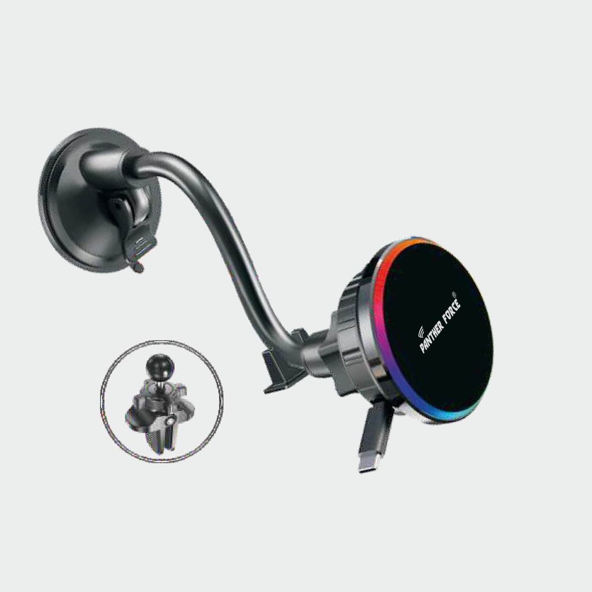 Panther Force 2-in-1 15W Wireless Charging Magnetic Phone Holder
