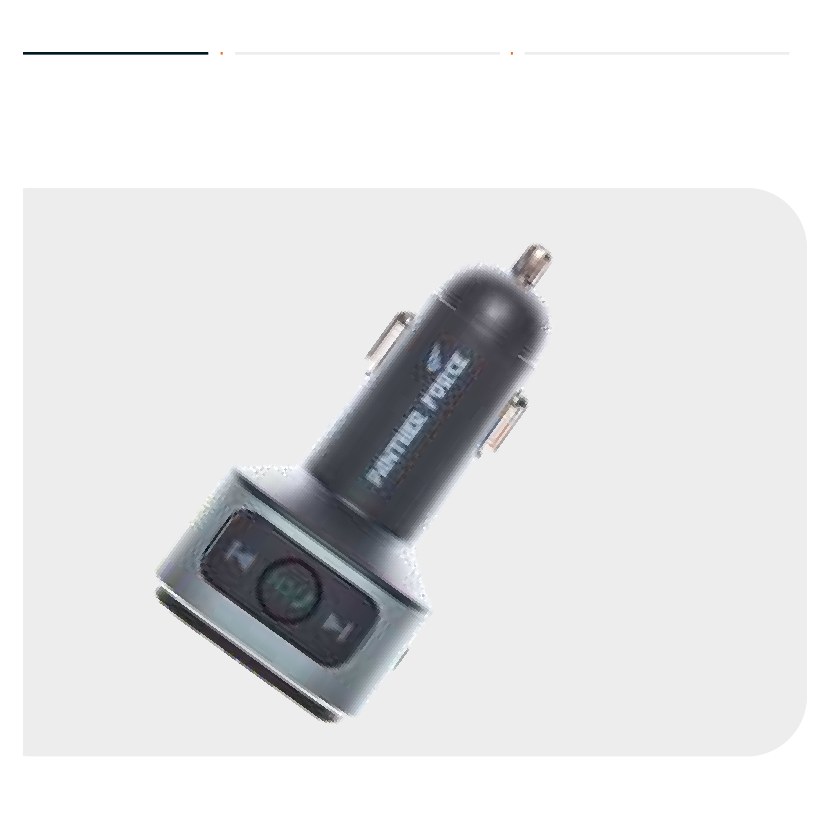 Panther Force 18W Wireless FM Car Kit with Type-C Car Charger (Multi Light)