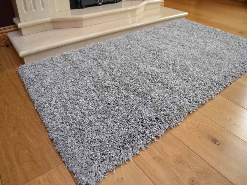 Silver Soft Touch Shaggy Rug
