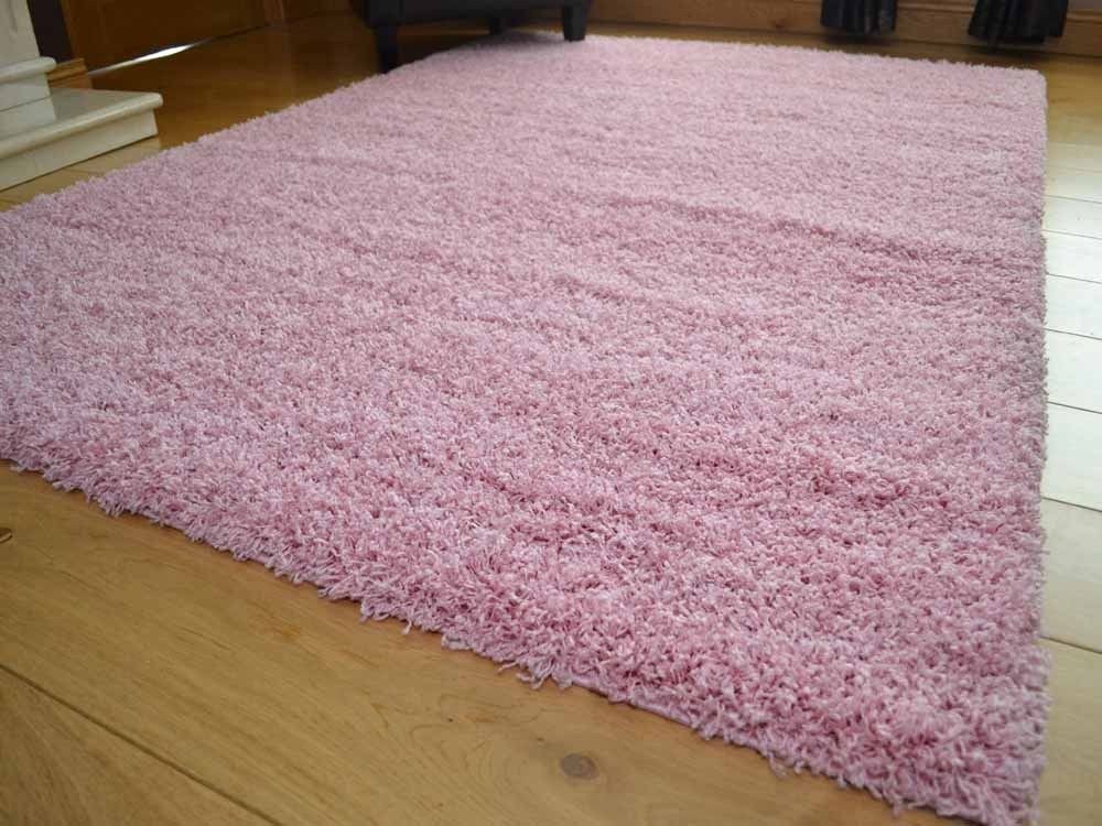 Soft Baby Pink Soft Touch Shaggy Rug